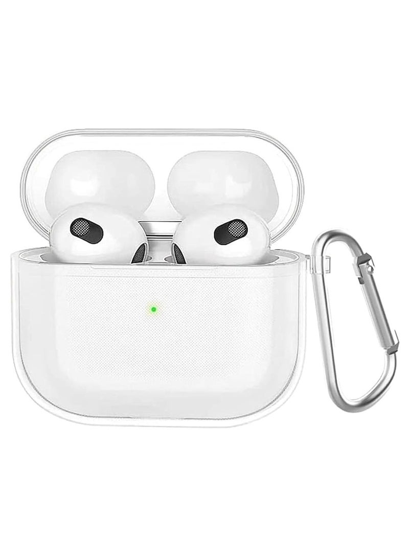 Case Clear Case for AirPods 3 (3rd Generation) with KeyChain – Transparent Protective Cover for Charging Case, Shockproof Scratch-Resistant Slim Fit with Easy Access to Charging Port - Image 1